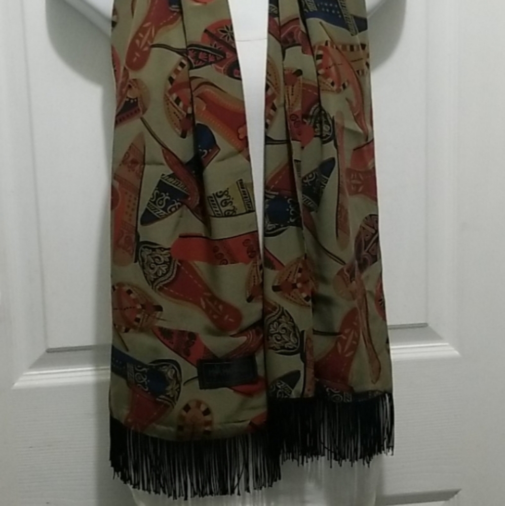 Beautiful Maya Matazaro Silk Designer Scarf/Shawl